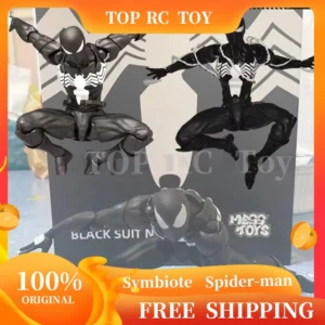 New MessToys Spiderman Figure CT Toys Black Red Spider Man Figurine Mess Toys Action Figure Custom Model Gift Kid Customized Toy