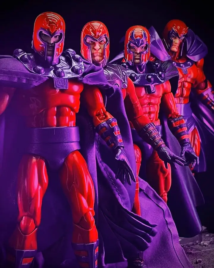 In Stock Mafex Anime Figures X-Men Magneto Figure Toy 3 Heads Action Figure Boys Collection Model Desk Decorat Ornament Gift Toy - Image 2