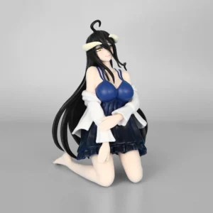 15CM Tyrant Albedo FuRyu Action Doll Ya'erbede Pajama Edition PVC Anime Model Collection Doll Desktop Decoration Ornament Gift