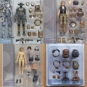 Ou Ying Studio Planet Green Valley 1/18 Scale Female Soldier Male Soldier Armed Combat Character Model 3.75inch Action Figure