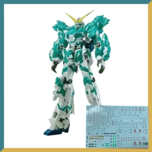 Xingdong HG 1/144 Crystal Unicorn Destruction Mode Fully Equipped Figure Assembly Model Mech Joint Mobile Toy Collection Gift
