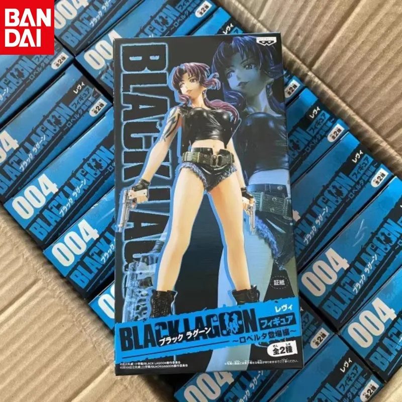 Bandai Original BLACK LAGOON Two-Hand Anime Figure Revy(Rebecca)Action Model Collectibles Desktop Ornaments Toys Gifs - Image 2