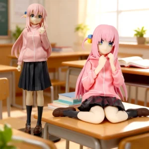 17cm BOCCHI THE ROCK! Anime Figure Gotoh Hitori Action Figure Guitarist Girl Figure Desktop×Decorate Collections Model Doll Toys