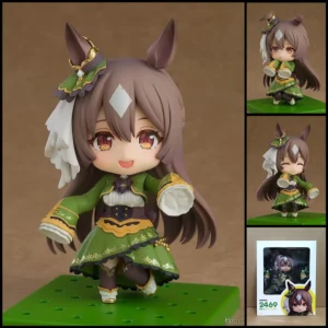 Uma Musume Pretty Derby Anime Figure #2469 #2468 - Satono Diamond & Kitano Black, Swappable Faces Movable Joints Action Figure
