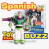 25CM Disney Pixar Story 4 Talking Spanish Buzz Lightyear Woody Jessie Interactive Action Figure