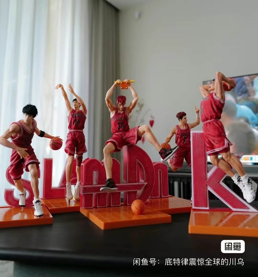 Anime Slam Dunk Action Figure Sakuragi Hanamichi Kaede Rukawa Hisashi Mitsui Ryota Miyagi Takenori Akagi Figuras Toys Model Gift