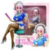 10CM Super Sonico PVC Action Figurine Model Cake Decor Swimsuit Dress Up Collectible Figure