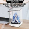 Storage Rack Dustproof Transparent Building Blocks Large Handheld Cabinet Labubu Display Figure