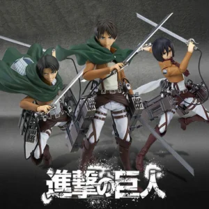 15CM Attack On Titan Figma Series KO Articulated Action Figures Kawaii Model Kit Desktop Ornaments Decor Boy Trendy Toys Gifts