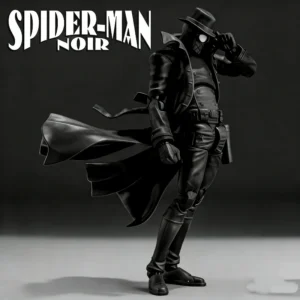 17cm SV-Action Into The Spider Verse Spider-Man Noir Articulated Action Figure Collectible Anime Model Toy Desktop Ornament Gift