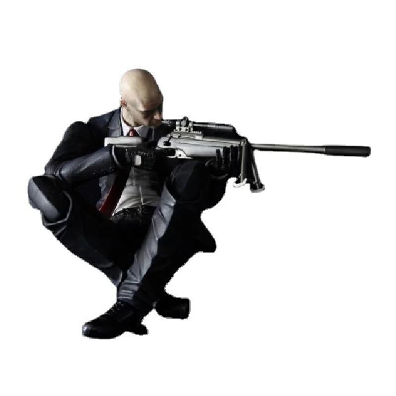 New 23cm Play Arts Hitman Codename 47 Action Figure Pa Agent Pvc Model Doll Joints Movable Classic Collection Toys Gifts - Image 5