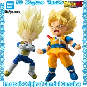 In stock Bandai  S.H.Figuarts Super Saiyan 3 Vegeta (Mini) Super Saiyan Son Goku (Mini) -DAIMA Premium Collectible Model Gift