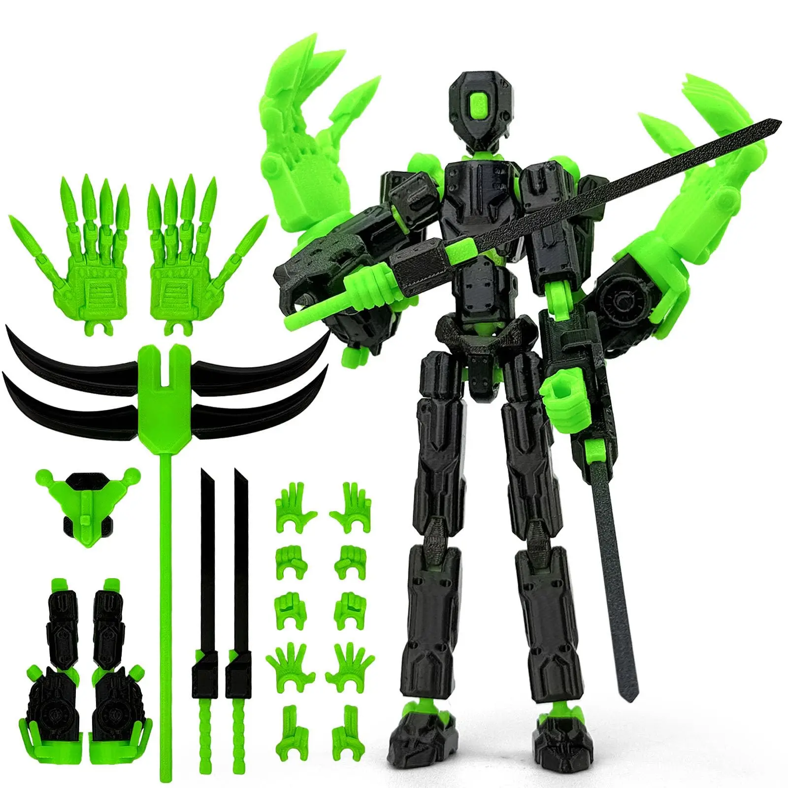 8Inch T13 Assembly Completed Action Figure,3D Printed Multi-Jointed Movable Toy Nova 13 Action Figures Desktop Decor for Game Lo - Image 17