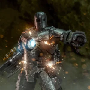 Original ZD Marvel Toys 1:10 LED version Iron Man figure Mark 1 MK1 Tony Stark Model Action Figure Collect models