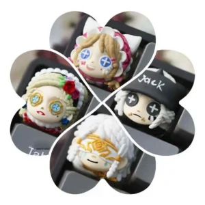 Identity V Animekeyboard Keycap Kawaii Seer Mercenary Cute Gardener Perfumer Gamer Accessories Action Figures Collectibles
