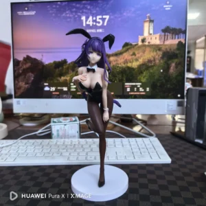 Genshin Impact Figures Raiden Shogun Action Figure Raiden Shogun Cos Bunny Girl Model Doll  Game Collection Room Decora Toy Gift