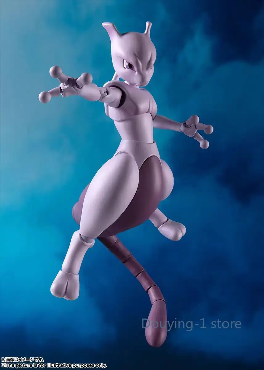 Bandai Pokemon S.H.Figuarts SHF Anime Figure Mewtwo Anime Action Figures Toys Gift Collectible Model Ornaments
