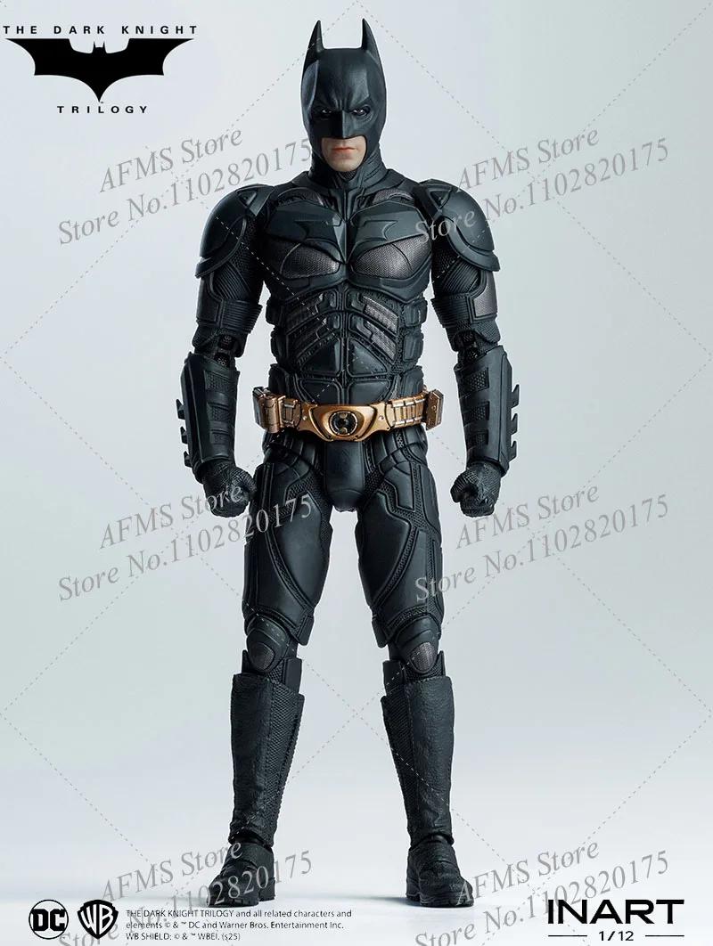 INART 1/12 Men Soldier Bat Hero Christian Bale The Dark Knight Rises Eternal Fight Hero 6Inch Action Figure Model Collection - Image 3