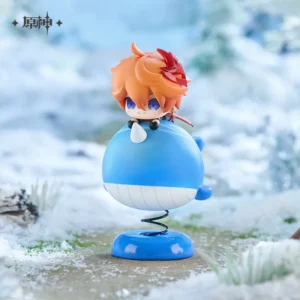 Genuine Genshin Impact Series Chibi Tartaglia Rocking Anime Character Ornament Car Decoration Boys Christmas Holiday Gift