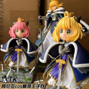 High Quality Altria Pendragon Fate Saber Action Figures Double-Headed Statue Desktop Decoration
