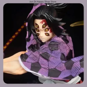 Demon Slayer Kokushibo 28cm Action Figure - Attack Posture Anime Model Statue, Desktop Decoration Collectible Toy Gift