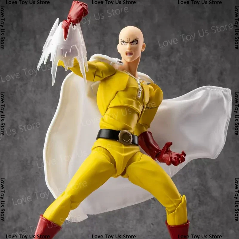 New Hot One Punch Man Saitama Amazing Yamaguchi Revoltech Saitama In Stock Anime Action Collection Figures Model Toys Gifts - Image 5
