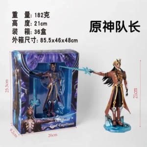 New Genshin Impact Capitano Thrain Action Figure Toys 21cm Tart Dessert Artist 2025 Genshin Impact Co Branded Toy Figure Gifts