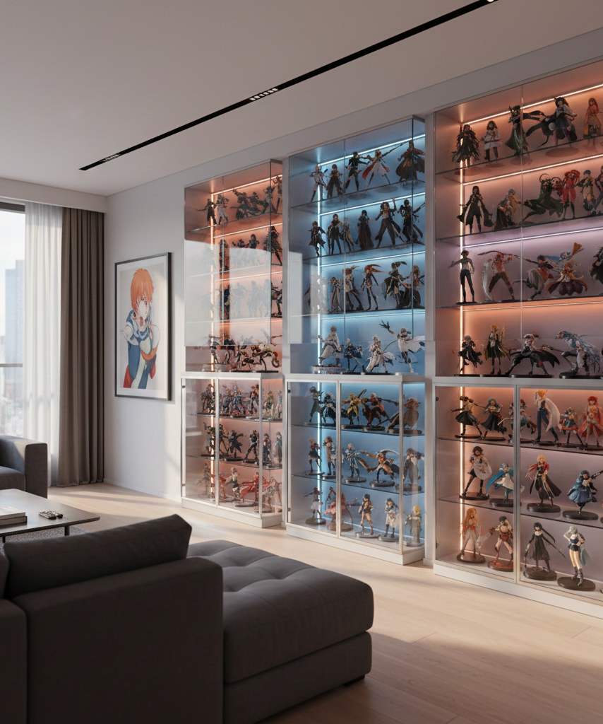 Collector room display featuring standout anime figures of 2025