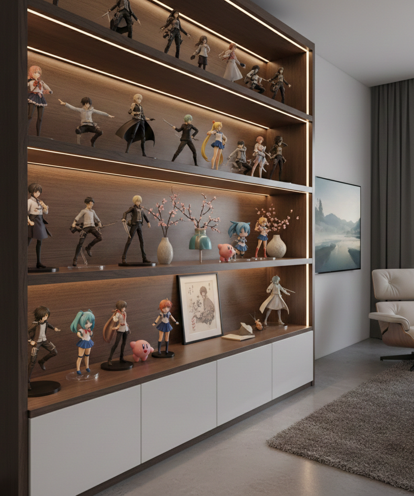 Finished premium anime collector shelf