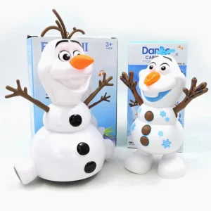 Snowman Olaf Action Figures Electric Toys Dance Moves Light Music Cartoon Plastic Toy Boys And Girls Christmas Gifts