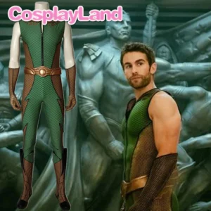 The Boys Cospaly The Deep Kevin Costume Adult Halloween Party Costumes For Unisex Green Jumpsuit Shoes Custom Made