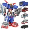 5 IN 1 Hello Carbot Penta Storm Model Transformation Robot Deformation Police Action Figure