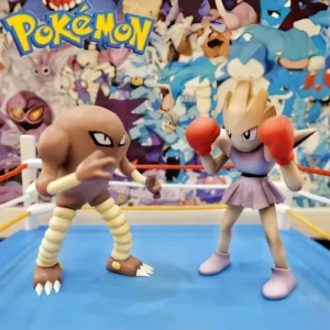 New Arrival Anime Pokemon Hitmonlee Scale World 1:20 Action Figure 3d Print Model Doll Toy Desktop Collection Toys Holiday Gift