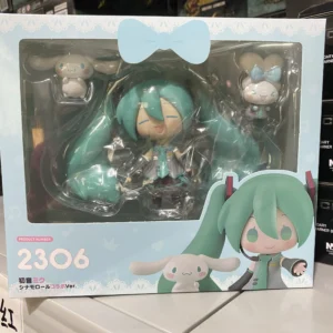 Domestic GSC Nendoroid #2306 Hatsune Miku Cinnamoroll Customizable Face And Movable Figure Desktop Ornament For Girl's Gift