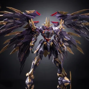Fire General 1/100 Oda Nobunaga Alloy Finished Mecha Action Figures Luminous Samurai Style Mecha Toy With Base Ornament Boy Gift