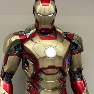 New Product In Stock 1/4 Brand New Marvel Iron Man Mk42 Statue In Red And Gold Color Scheme Super Cool With Luminous Effect Gift
