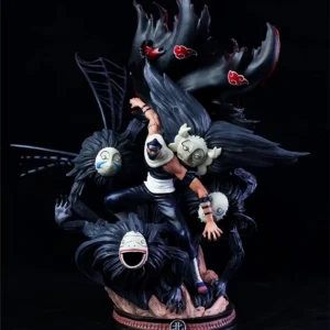 Cartoon Anime Akatsuki Kakuzu Battle Ver. GK PVC Action Figure Statue Collection Model Kids Toys Doll Gifts 41cm