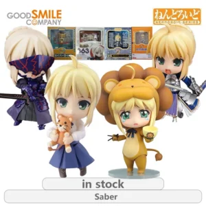 GSC Original Nendoroid Fate/stay Night Series Saber Casual Wear VerSaber Ultra Mobile Edition Anime Action Figure Model Toys
