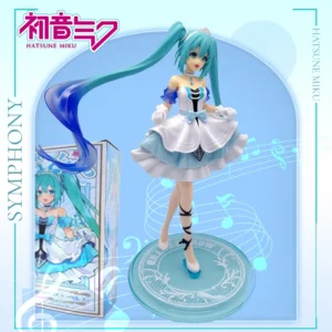 11-20CM Hatsune Miku X Cinnamoroll Figure Anime Collectible Models Decorative Decorations Children Birthday Christmas Kawaii Gif