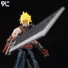 9L3D Cloud FFVII Buster Sword Multi-Joint Articulated Lucky Dummy 13 Anime Action Figure