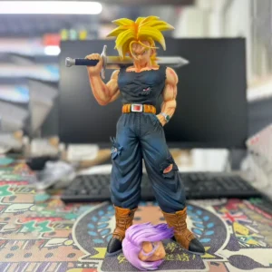 32.5cm/12.8inch Dragon Ball Z Trunks Figure Replace Heads Future Trunks Super Saiyan Action Figures Collection Mode Toys Gifts