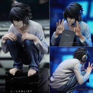 15cm Death Note L Lawliet Anime Figure Coffee Watari & L Action Figure Light Yagami Figurine GK Statue Collection Model Doll Toy