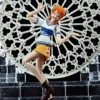 One Piece S.H.Figuarts Anime NEW Handmade Nami Miniskirt Clothes and Cloth Overcoat Action Figure