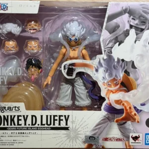 In Stock BANDAI Original Box S.H.Figuarts Monkey D.Luffy-Gear 5 Future Island Egghead SHF Action Figure Toy Collection Gift