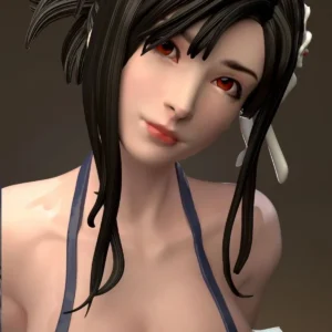 High Precision Resin Final Fsy Tifa White Mold for Practice Assembly Anime Model Kit 3D Printed Collectible Figure