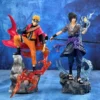 17cm Naruto Anime - Uzumaki & Uchiha Sasuke PVC Statue Desktop Collectible Figure