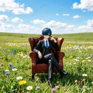 Special Offer In Stock ANIPLEX Black Butler Boarding School Edition Ciel Phantomhive 15 cm Anime Figure Collectible Model