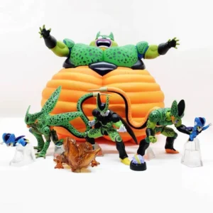 7pcs/set Dragon Ball Z Cell Family Figure Cell Pvc Action Figures Collection Model Toys For Children Gifts