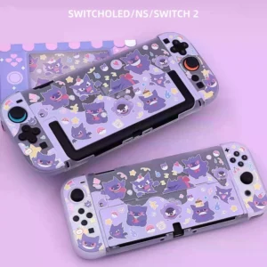 Gengar Switch2 Protective Shell Frosted Black Anime Custom Ns 2 Protective Shell Anti Fall And Anti Dirty Game Anime Peripheral