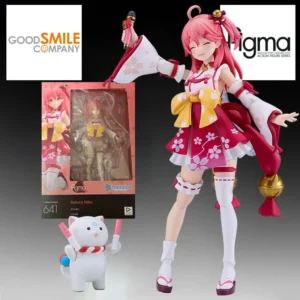 GSC Genuine FIGMA Anime Figure #641 Sakura Miko 140mm Action Figure Toys for Boys Kids Gift Collectible Model Ornaments